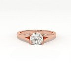 Aarinya Cathedral Lab-Grown Ring, Tapered Lab-Diamond Engagement Ring