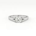 Aarinya Cathedral Lab-Grown Ring, Tapered Lab-Diamond Engagement Ring