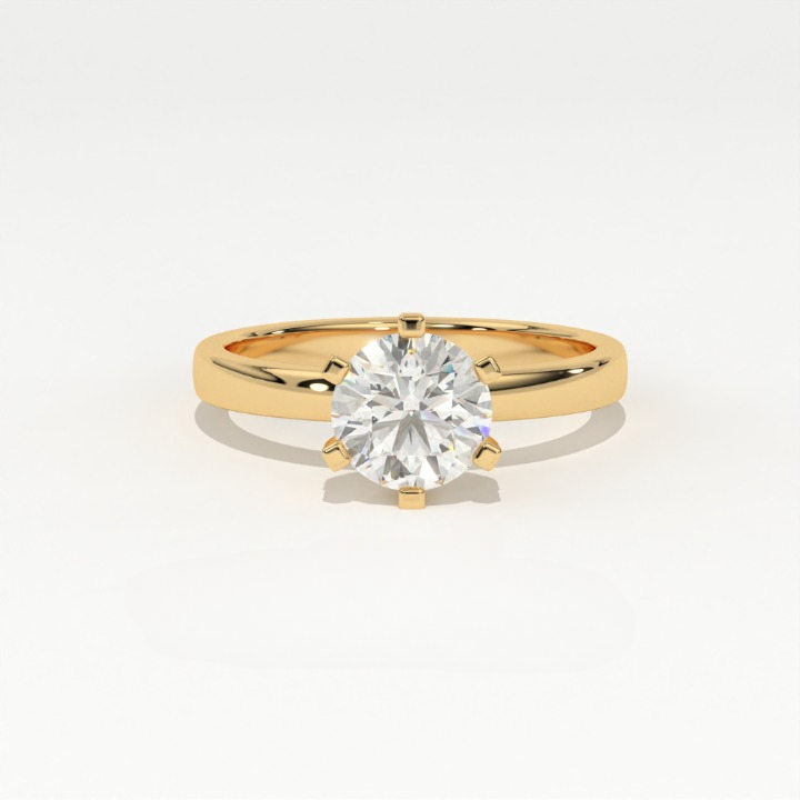 Aarinya Classic Six-Prong Solitaire Ring