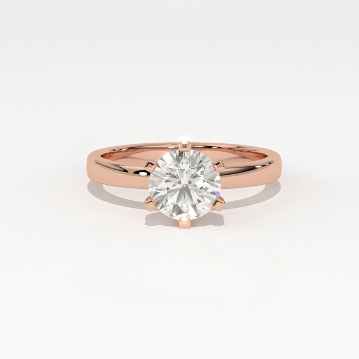 Aarinya Classic Six-Prong Solitaire Ring