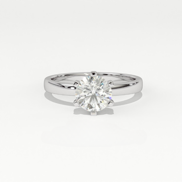 Aarinya Classic Six-Prong Solitaire Ring