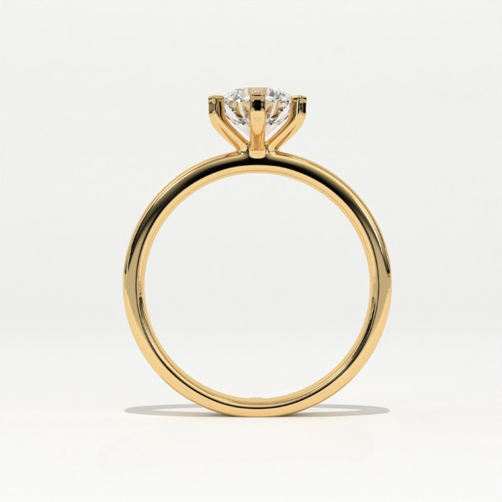 Aarinya Classic Six-Prong Solitaire Ring