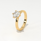 Aarinya Classic Six-Prong Solitaire Ring