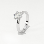 Aarinya Classic Six-Prong Solitaire Ring