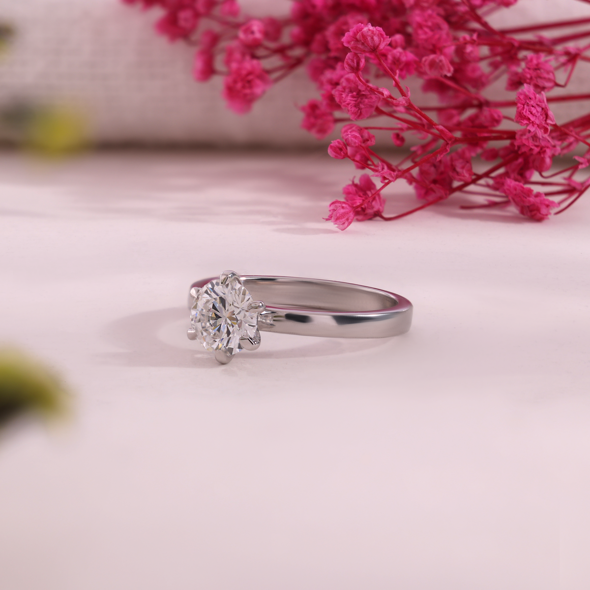 Aarinya Classic Six-Prong Solitaire Ring