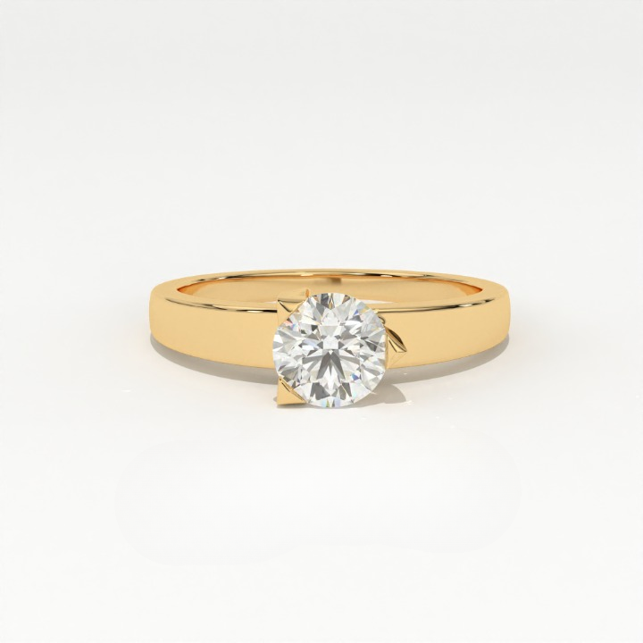 Aarinya Intertwined Lab-Diamond Solitaire Ring, The Vortex VVS Lab-Grown Solitaire Ring