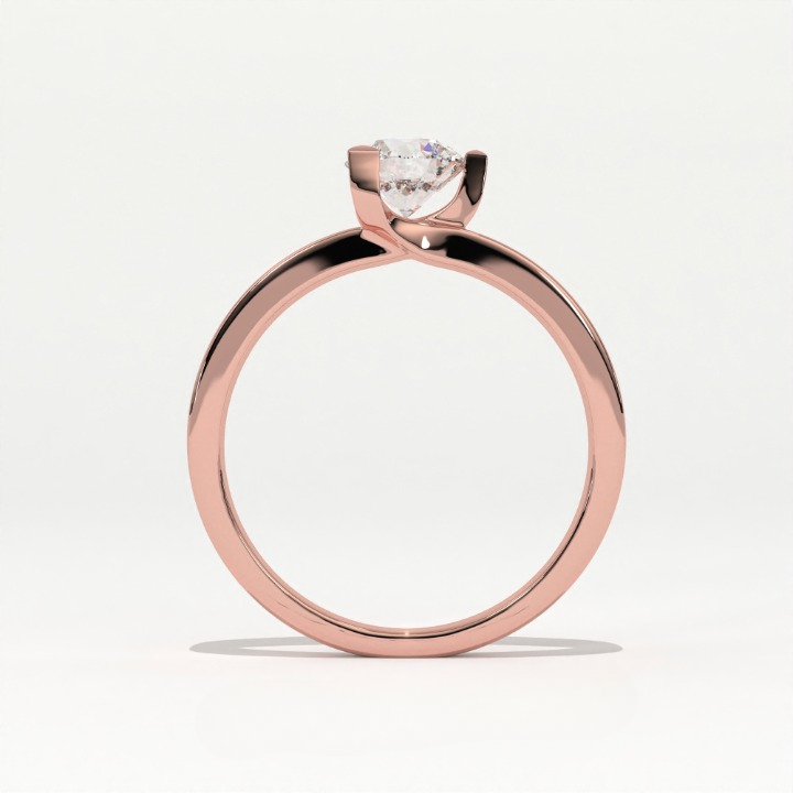 Aarinya Intertwined Lab-Diamond Solitaire Ring, The Vortex Lab-Grown Solitaire Ring