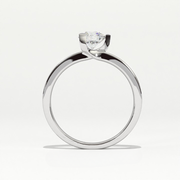 Aarinya Intertwined Lab-Diamond Solitaire Ring, The Vortex Lab-Grown Solitaire Ring