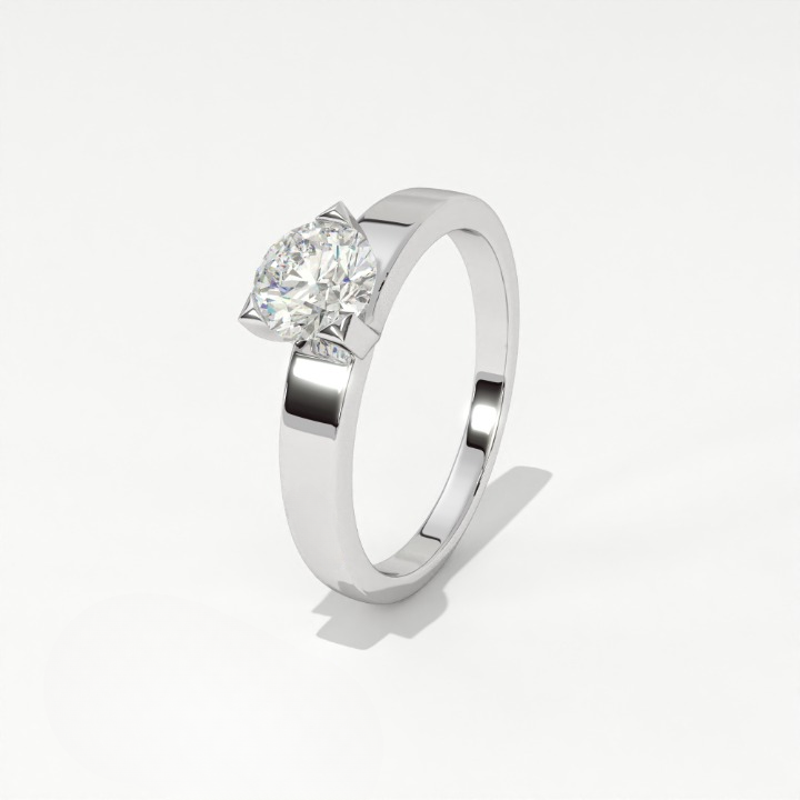 Aarinya Intertwined Lab-Diamond Solitaire Ring, The Vortex Lab-Grown Solitaire Ring