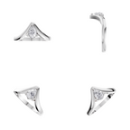 Aarinya Contoured Pear-Cut Diamond Solitaire Ring