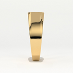Aarinya Bezel Lab-Grown Diamond Solitaire Ring, The Vanguard Men's Emerald-Cut Signet