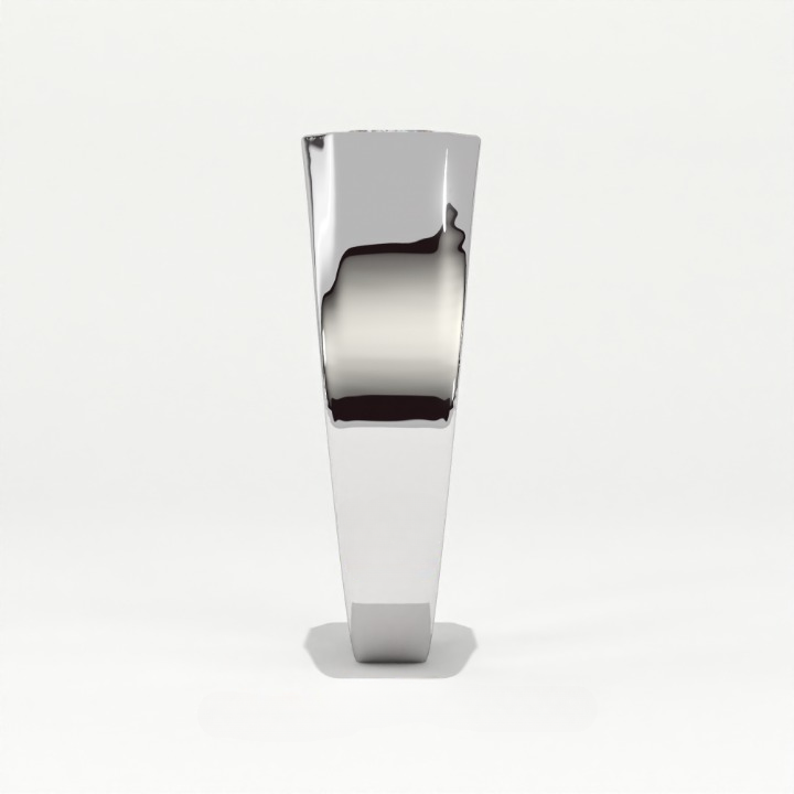 Aarinya Bezel Lab-Grown Diamond Solitaire Ring, The Vanguard Men's Emerald-Cut Signet