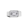 Aarinya Bezel 2.5 Carat Lab-Grown Diamond Solitaire Men's Ring