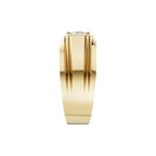 Aarinya Imperial Plinth 1 carat Lab-Grown Diamond Solitaire Ring, Executive Wide-Band Lab-Grown Diamond Ring