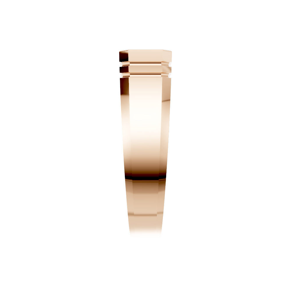 Aarinya Signet 2 Carat  Premium Lab-Grown Diamond Solitaire Ring, Emerald Cut Diamond Solitiare Ring