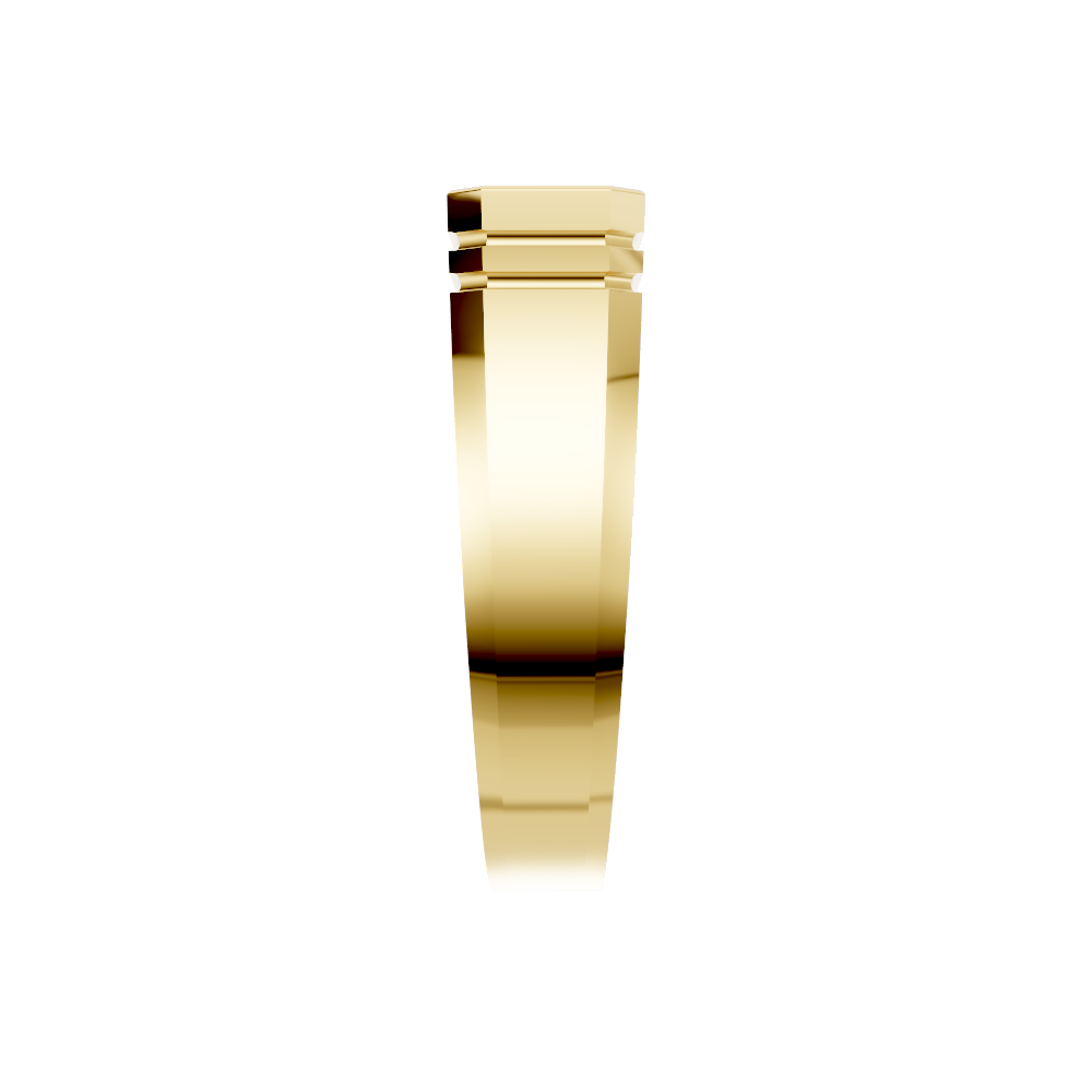 Aarinya Signet 2 Carat  Premium Lab-Grown Diamond Solitaire Ring, Emerald Cut Diamond Solitiare Ring