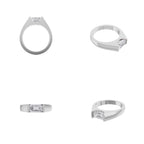 Aarinya Horizontal Emerald-Cut Half-Bezel Ring, The Solstice Architectural Emerald VVS Diamond Ring