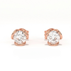 Aarinya Helix Modern Diamond Tops, The Contemporary Swirl Tops Earrings