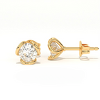 Aarinya Helix Modern Diamond Tops, The Contemporary Swirl Tops Earrings