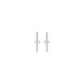 Aarinya Straight-Line Micro-Pave Diamond Bar Earrings