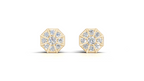 Aarinya Nexus Geometric Earrings, The Prism Spokes Lab-Diamond Tops Earrings