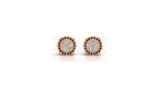 Aarinya Astra Fluted Diamond Starburst Halo Tops Earring