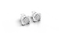 Aarinya Starburst Halo Tops Earring, Astra Fluted Diamond Earrings