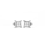 Aarinya Kite-Frame Lab-Grown Diamond Cluster Stud Earrings, The Centurion Minimalist Curved Chevron Mosaic Studs