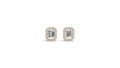 Aarinya Verdant Modernity Lab-Diamond Earrings, The Empress Lab-Grown Emerald-Cut Studs