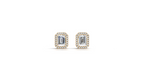 Aarinya Verdant Modernity Lab-Diamond Earrings, The Empress Lab-Grown Emerald-Cut Studs