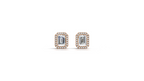 Aarinya Verdant Modernity Lab-Diamond Earrings, The Empress Lab-Grown Emerald-Cut Studs