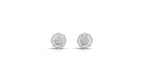 Aarinya Stella Web Lab-Diamond Tops Earrings, The Empress Octagon Lab-Grown Diamond Tops Earrings