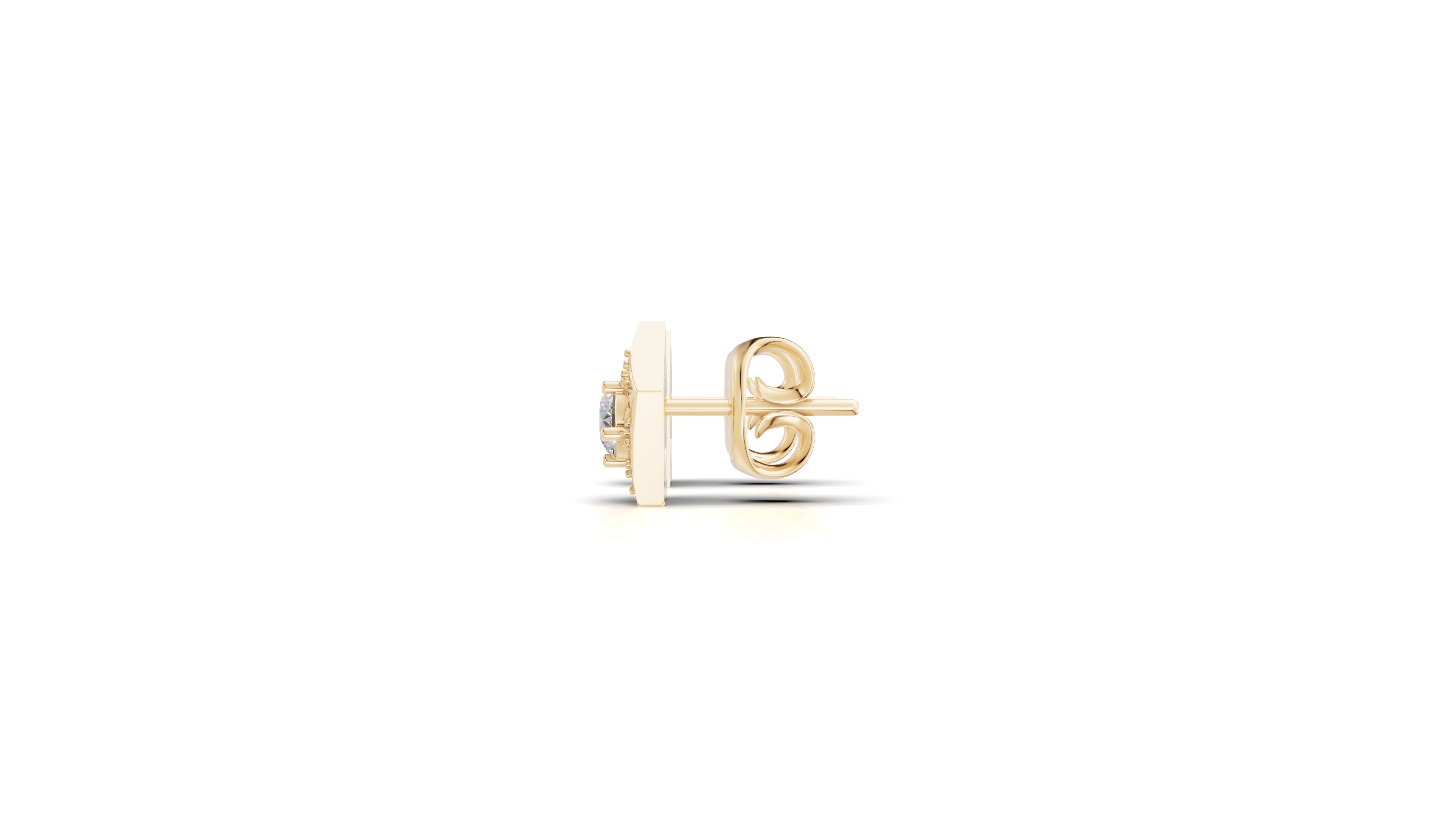 Aarinya Pentas Star Lab-Grown Diamond Tops Earrings, Astra Pentagon Studs Earrings