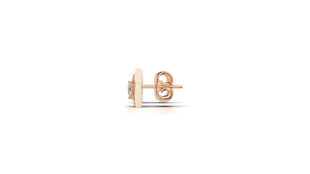 Aarinya Pentas Star Lab-Grown Diamond Tops Earrings, Astra Pentagon Studs Earrings