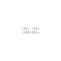 Aarinya Interlocking Arc Pave Diamond Tops Earrings