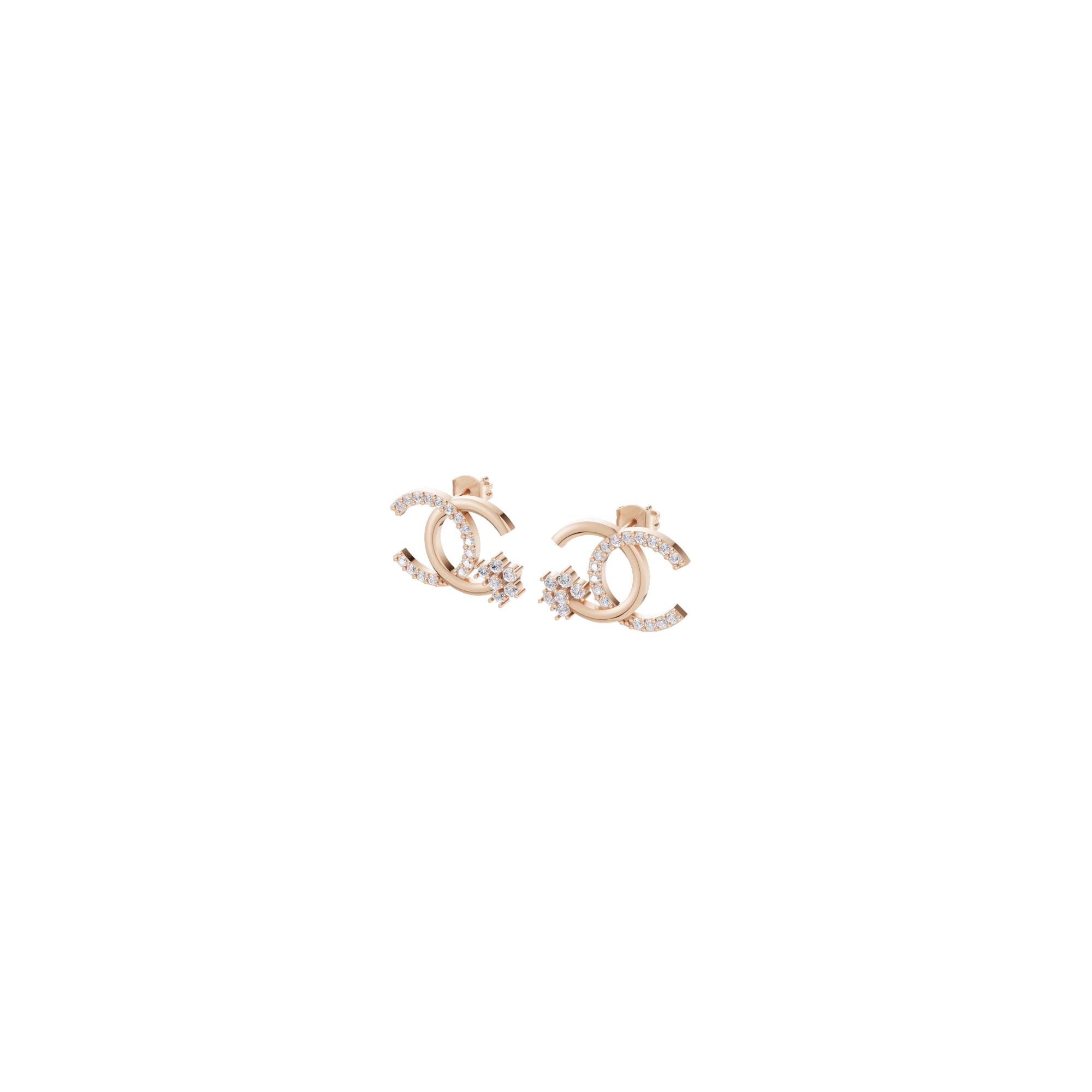 Aarinya Interlocking Arc Pave Diamond Tops Earrings