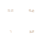 Aarinya Interlocking Arc Pave Diamond Tops Earrings