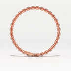 Aarinya Women's Radiant-Cut Lab-Grown Diamond Eternity Tennis Bracelet