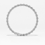 Aarinya Women's Radiant-Cut Lab-Grown Diamond Eternity Tennis Bracelet