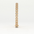 Aarinya Women's Radiant-Cut Lab-Grown Diamond Eternity Tennis Bracelet