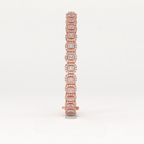 Aarinya Women's Radiant-Cut Lab-Grown Diamond Eternity Tennis Bracelet