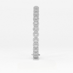 Aarinya Women's Radiant-Cut Lab-Grown Diamond Eternity Tennis Bracelet