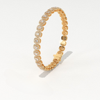 Aarinya Women's Radiant-Cut Lab-Grown Diamond Eternity Tennis Bracelet