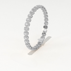 Aarinya Women's Radiant-Cut Lab-Grown Diamond Eternity Tennis Bracelet