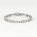 Aarinya Round Brilliant-Cut Lab-Grown Diamond Single-Line Tennis Bracelet