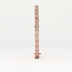 Aarinya Lab-Grown Diamond Bezel Tennis Bracelet, The Centurion Minimalist Horizon-Link Bracelet