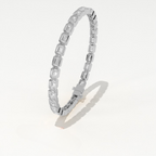 Aarinya Lab-Grown Diamond Bezel Tennis Bracelet, The Centurion Minimalist Horizon-Link Bracelet
