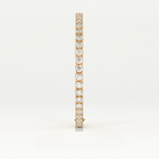 Aarinya Round Brilliant-Cut Lab-Grown Diamond Continuous Tennis Bracelet, The Centurion Minimalist Shared-Prong Collet Bracelet