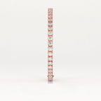 Aarinya Round Brilliant-Cut Lab-Grown Diamond Continuous Tennis Bracelet, The Centurion Minimalist Shared-Prong Collet Bracelet