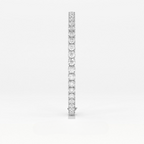 Aarinya Round Brilliant-Cut Lab-Grown Diamond Continuous Tennis Bracelet, The Centurion Minimalist Shared-Prong Collet Bracelet